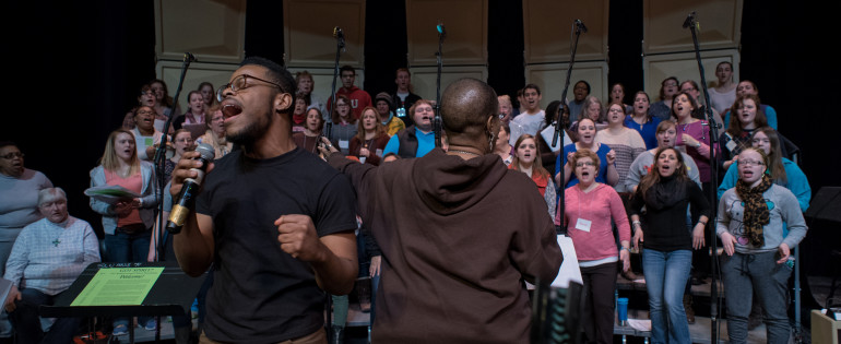 Photographers in Canton, NY: Photographs of the SLU Gospel Workshop and Concert February 18-21, 2015